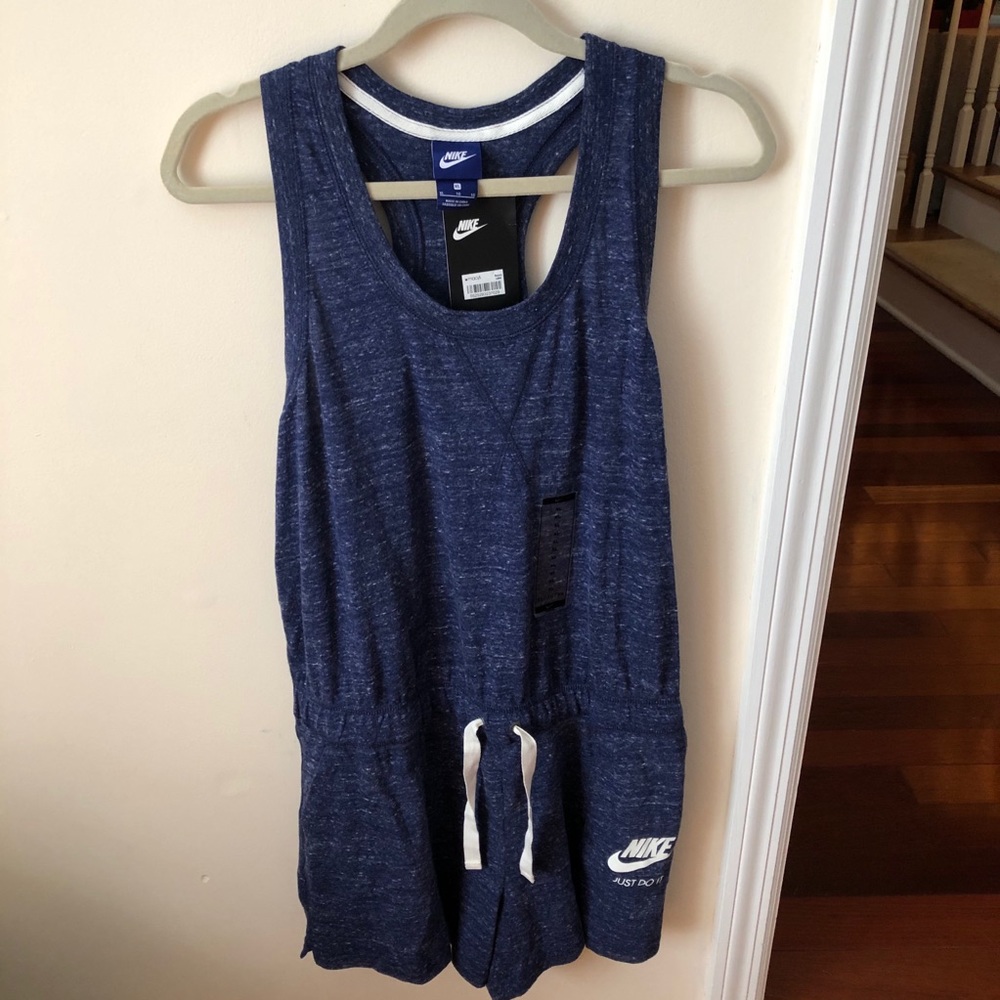 Women’s Navy Blue Nike Tank Top Athletic Romper